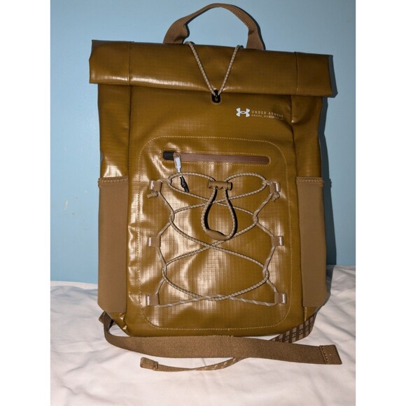 Under Armour UA Summit Small Backpack Coyote Camel Brown Waterproof $140 NEW - Picture 9 of 16